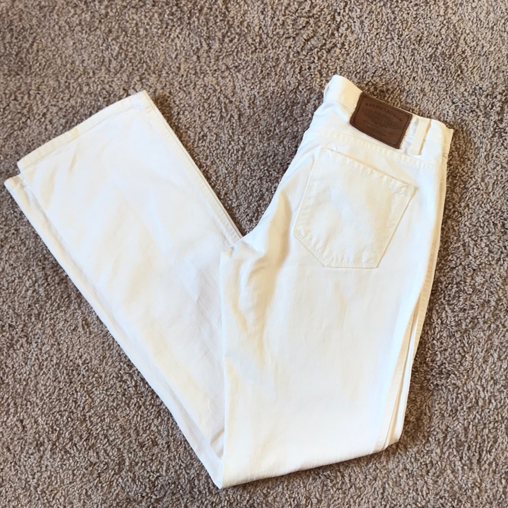 Ralph Lauren Bootcut White Jeans